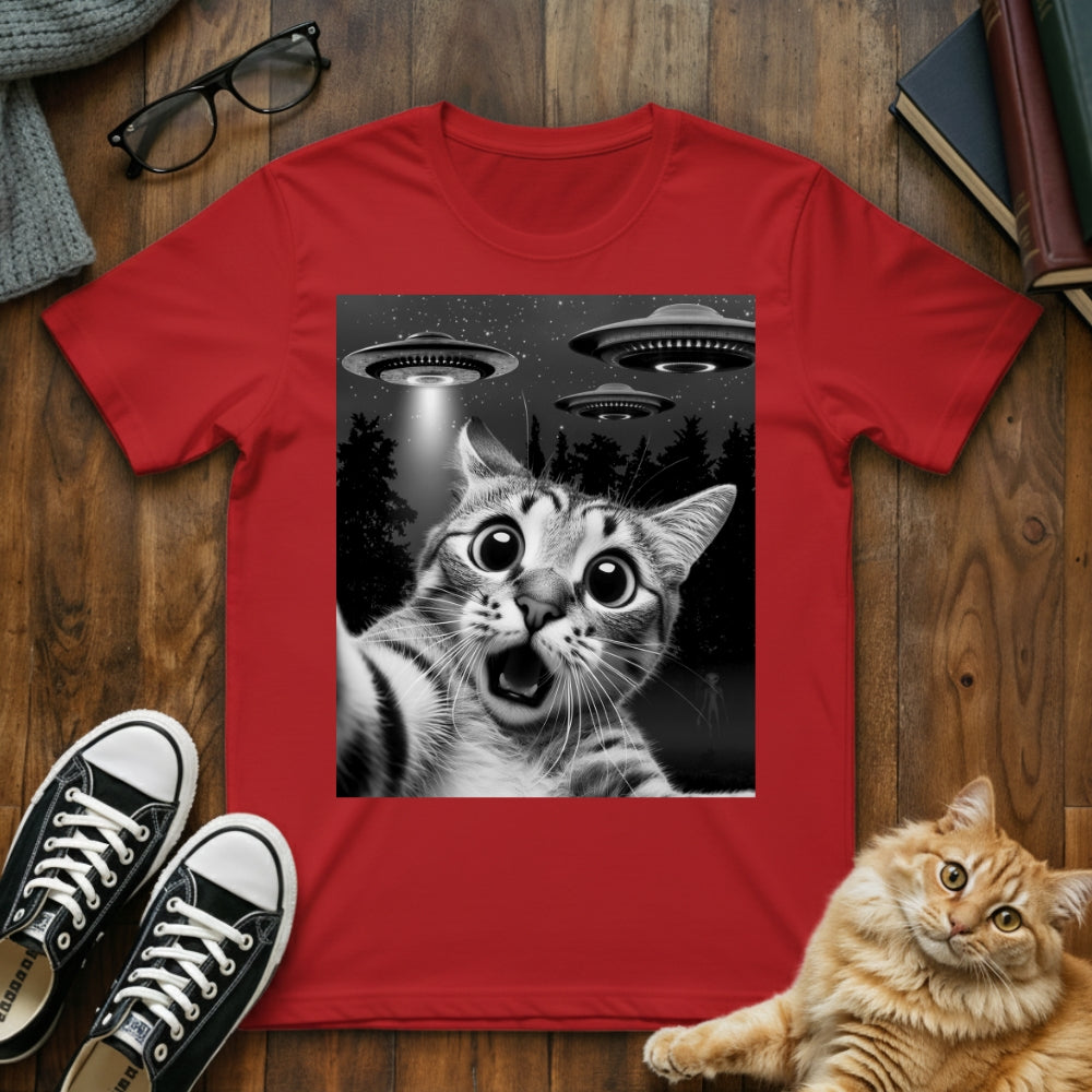 Cat Selfie UFO T-Shirt