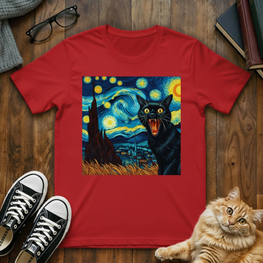 Screaming Cat Van Gogh T-Shirt