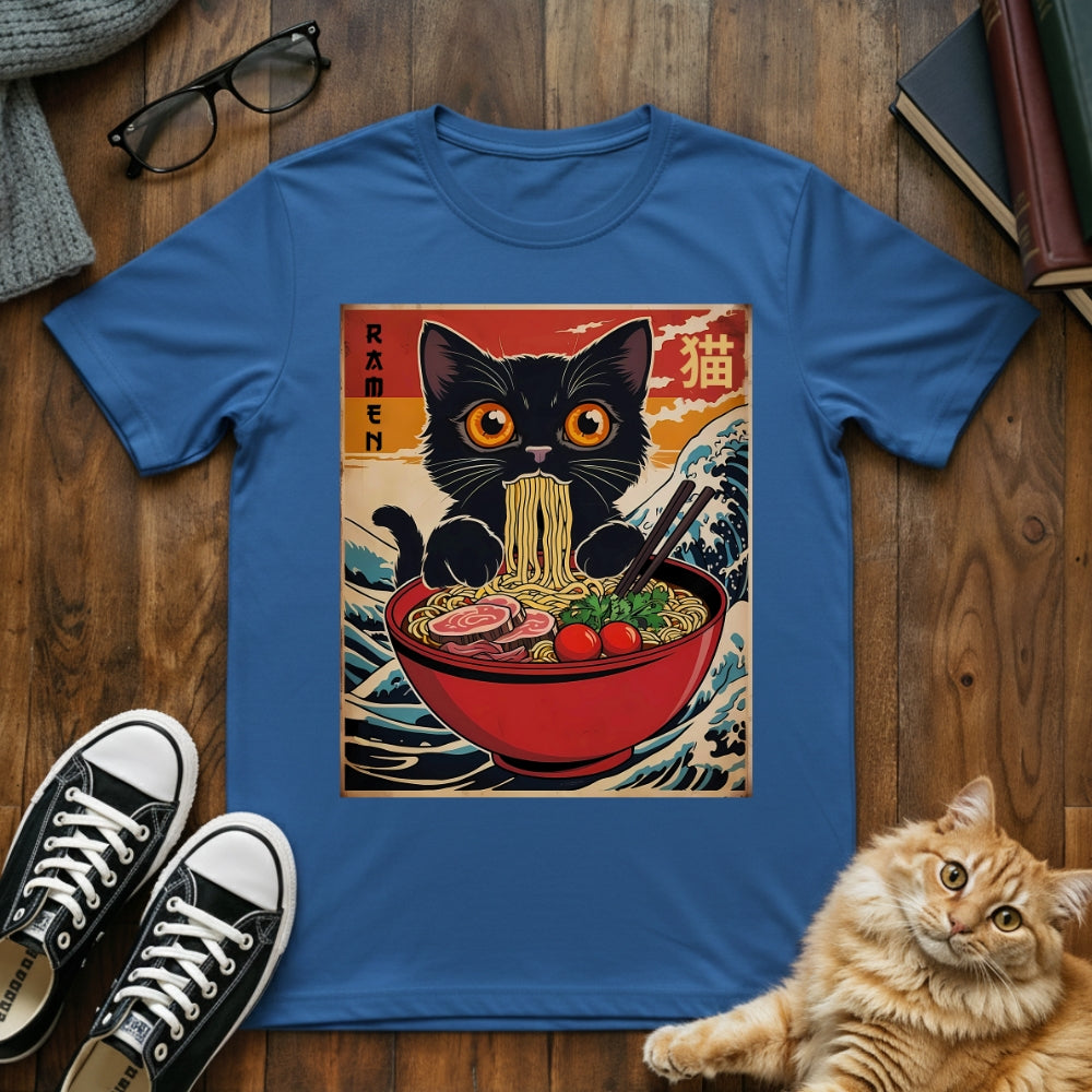 Ramen Cat Vintage Japanese T-Shirt