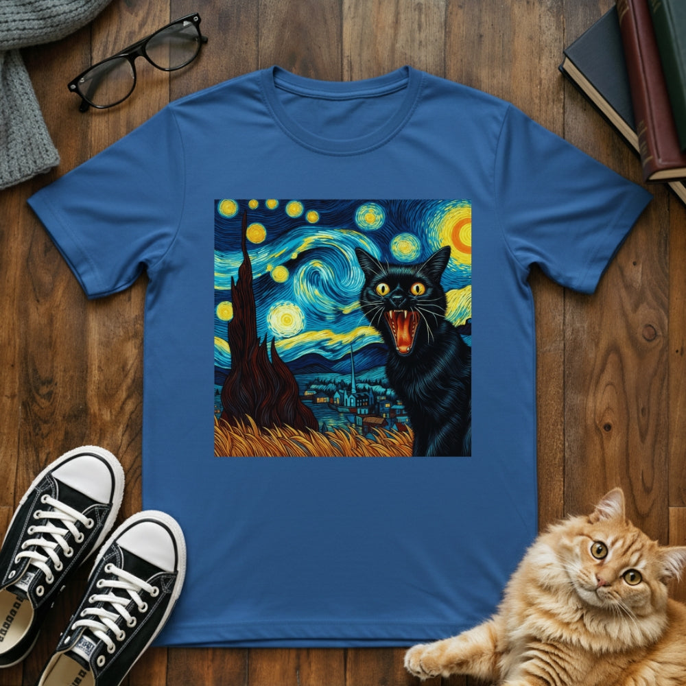 Screaming Cat Van Gogh T-Shirt