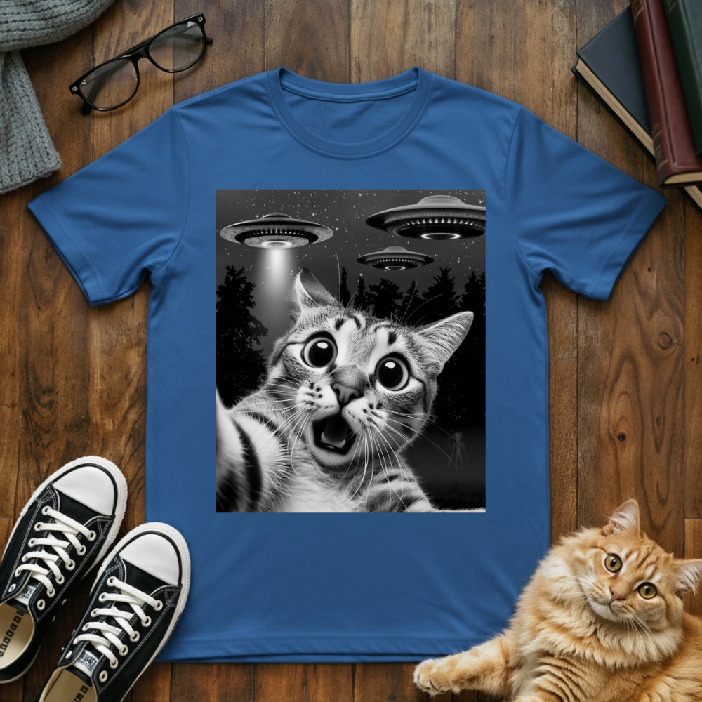 Cat Selfie UFO T-Shirt