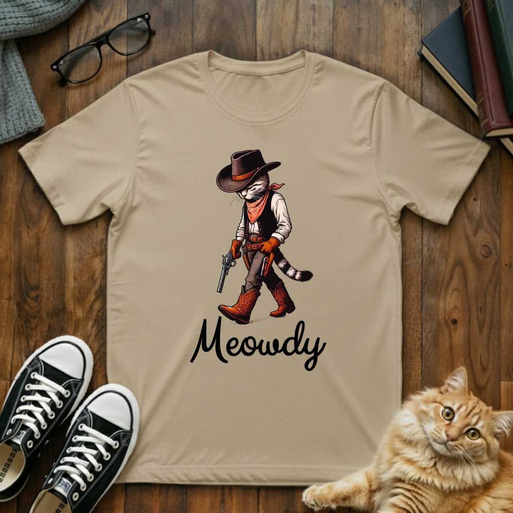 Meowdy Cowboy Cat T-Shirt