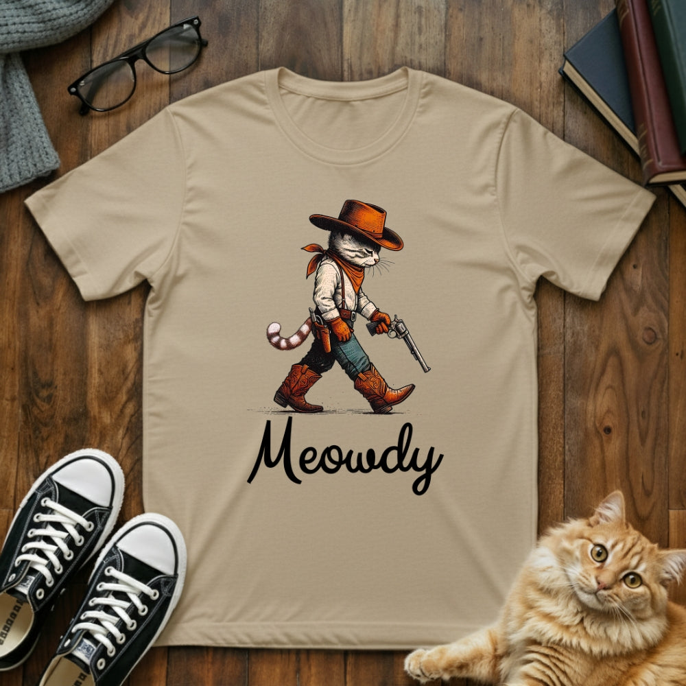Meowdy Cowboy Cat T-Shirt