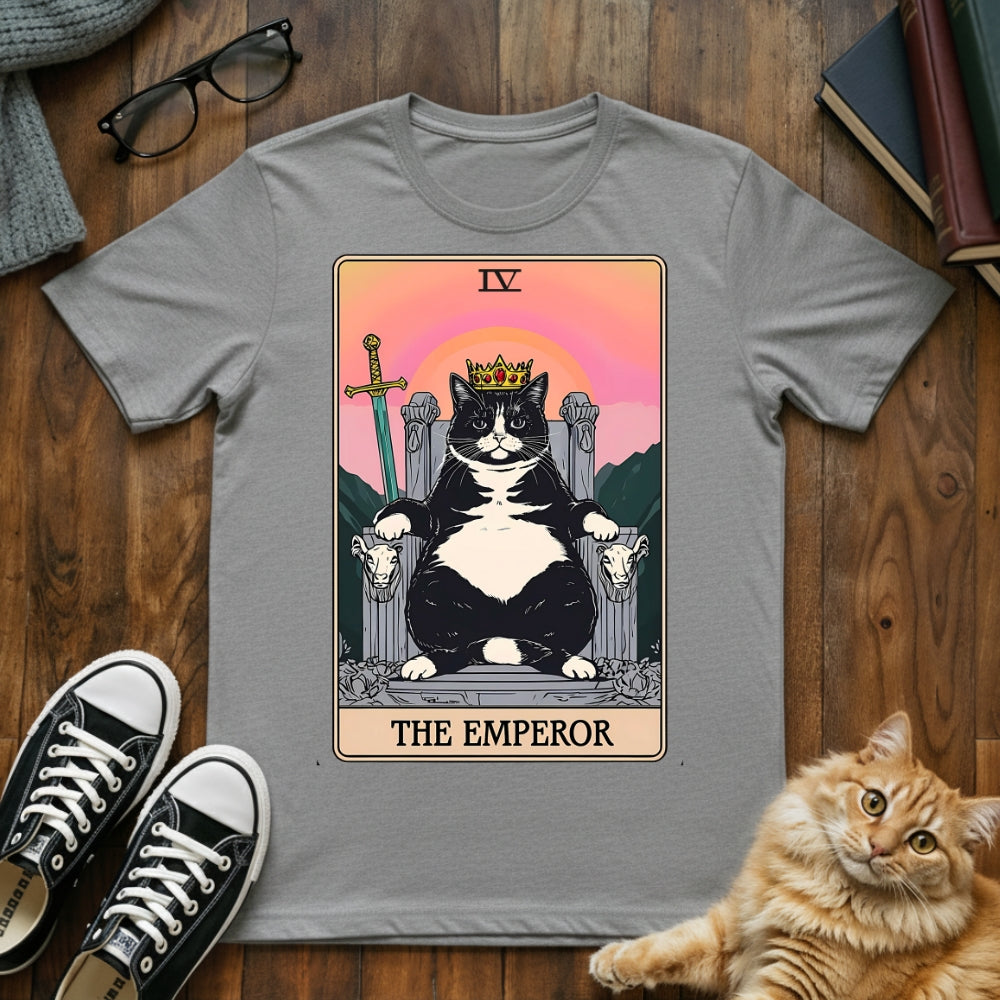 The Emperor Cat Tarot Card T-Shirt