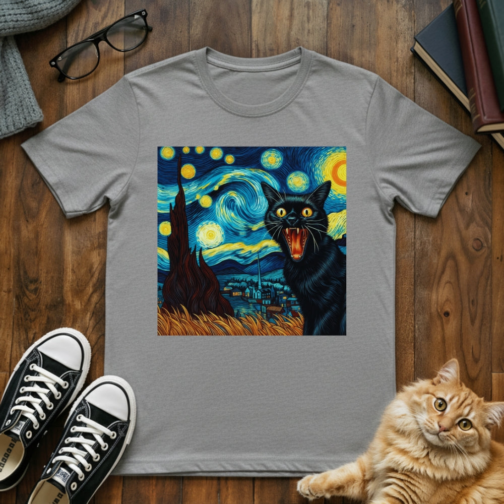 Screaming Cat Van Gogh T-Shirt