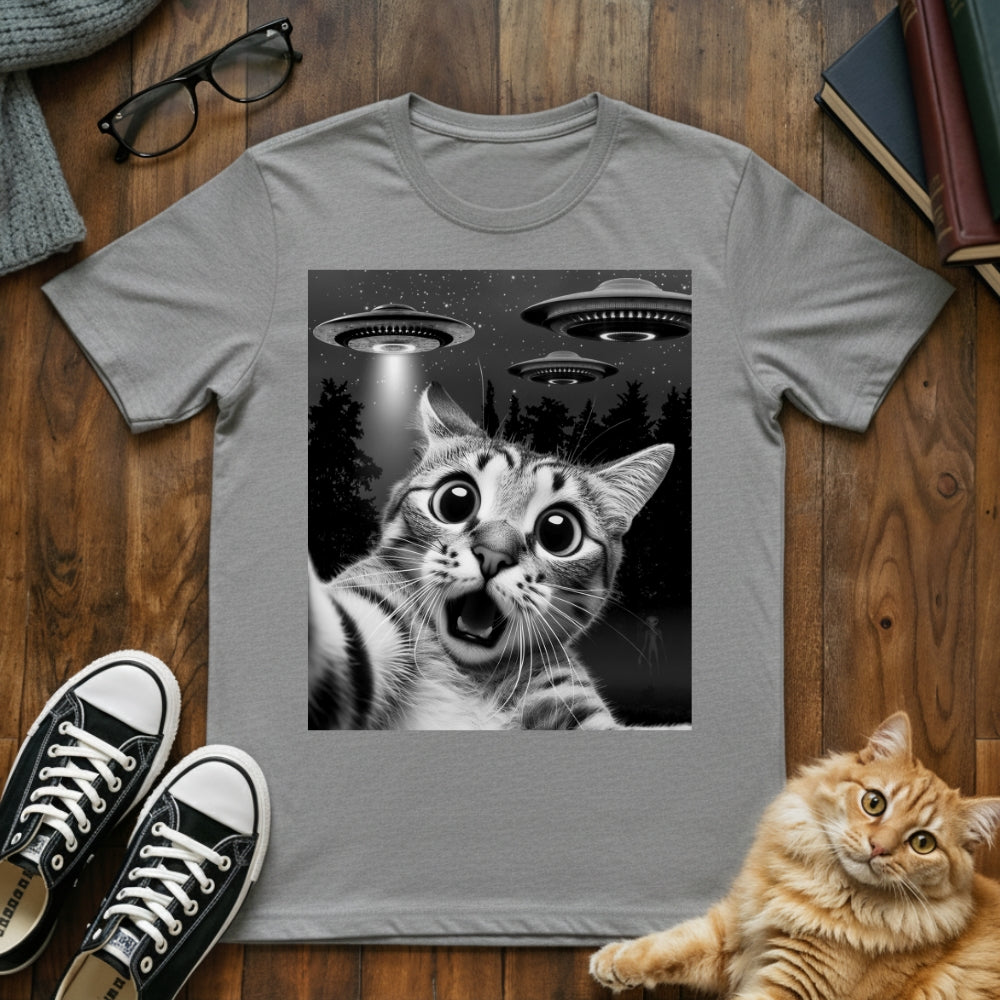 Cat Selfie UFO T-Shirt