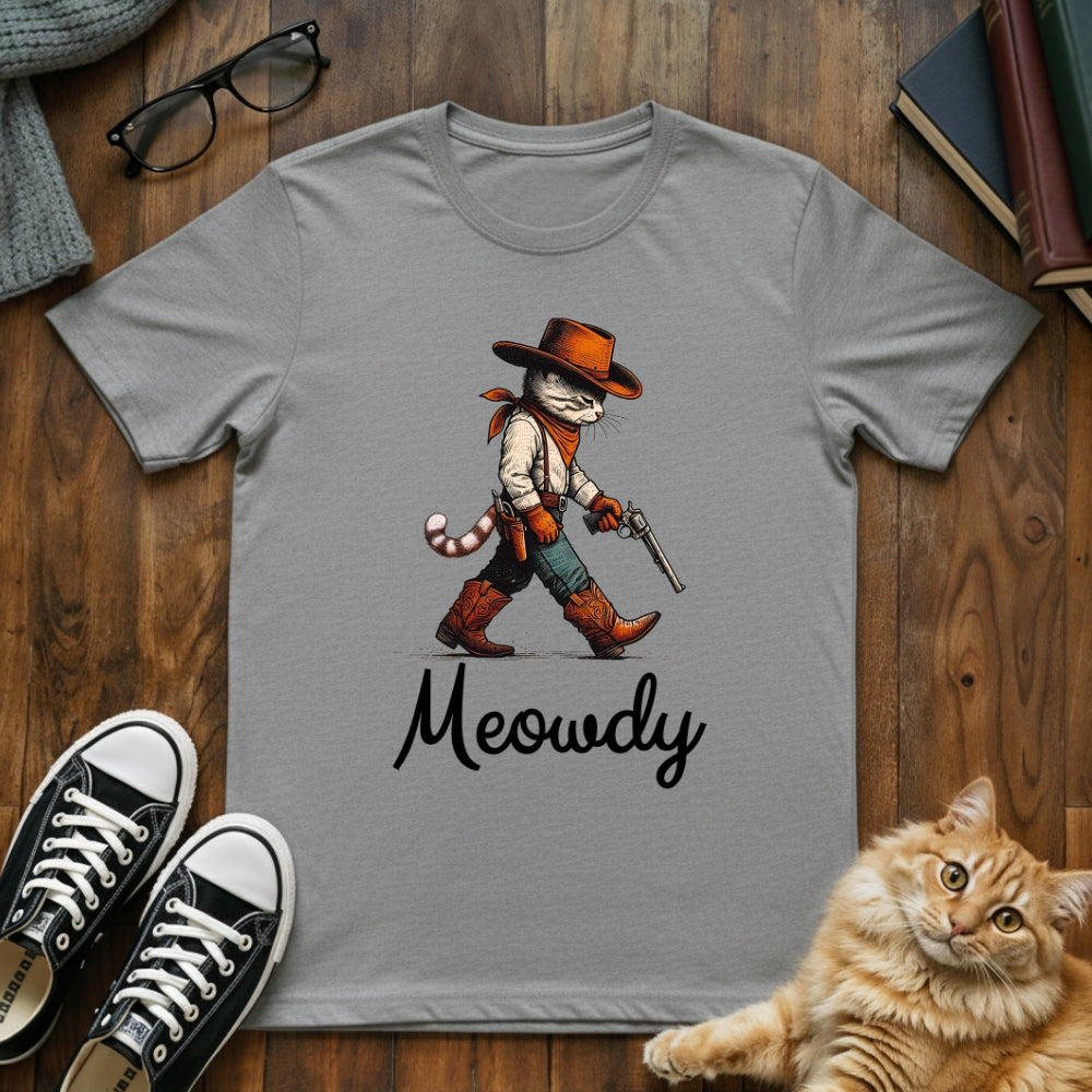 Meowdy Cowboy Cat T-Shirt