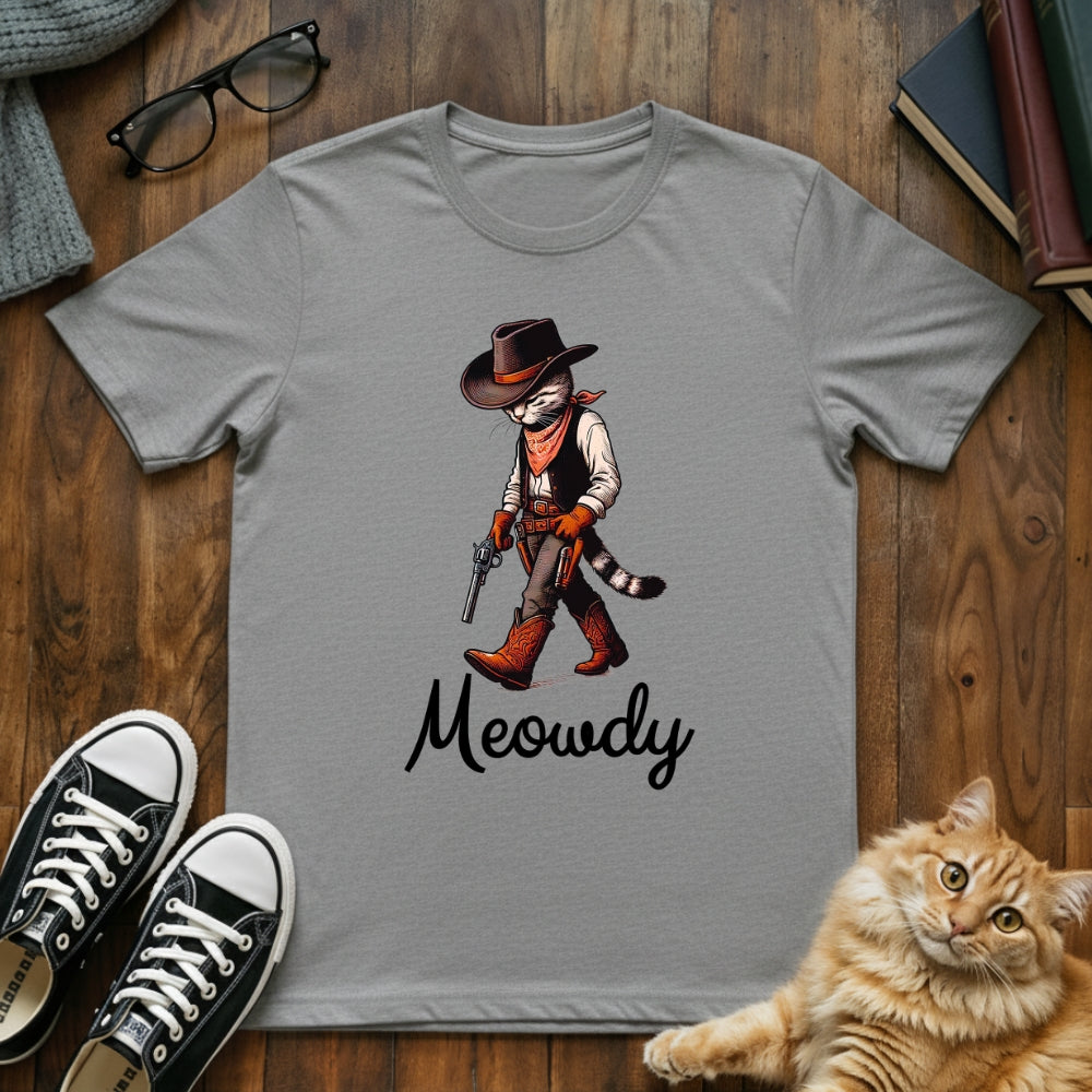 Meowdy Cowboy Cat T-Shirt