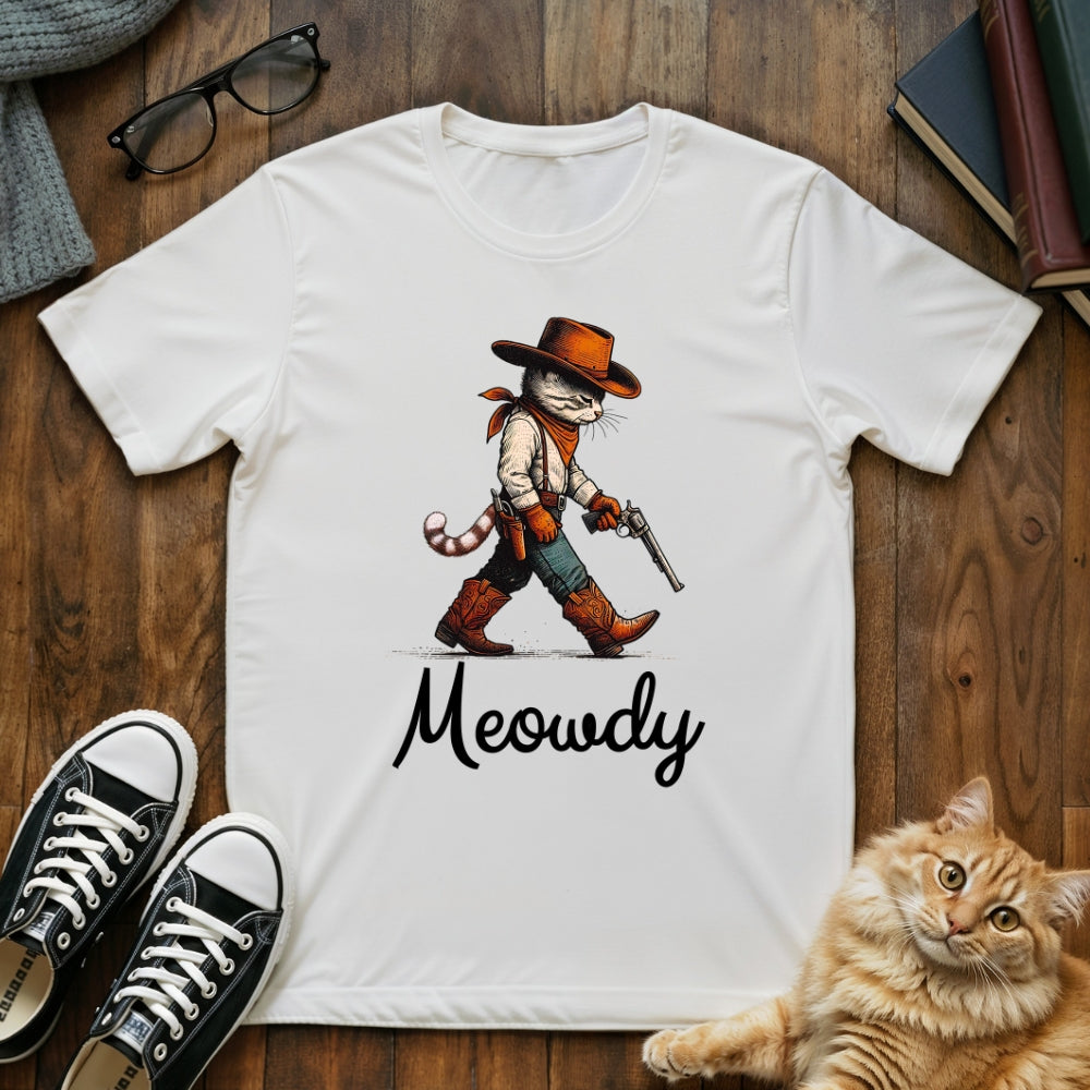 Meowdy Cowboy Cat T-Shirt