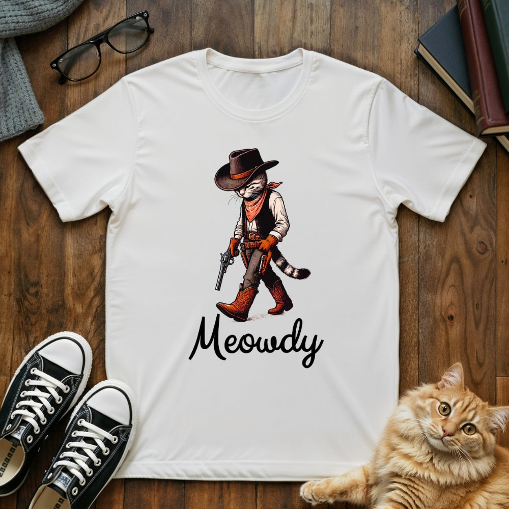Meowdy Cowboy Cat T-Shirt