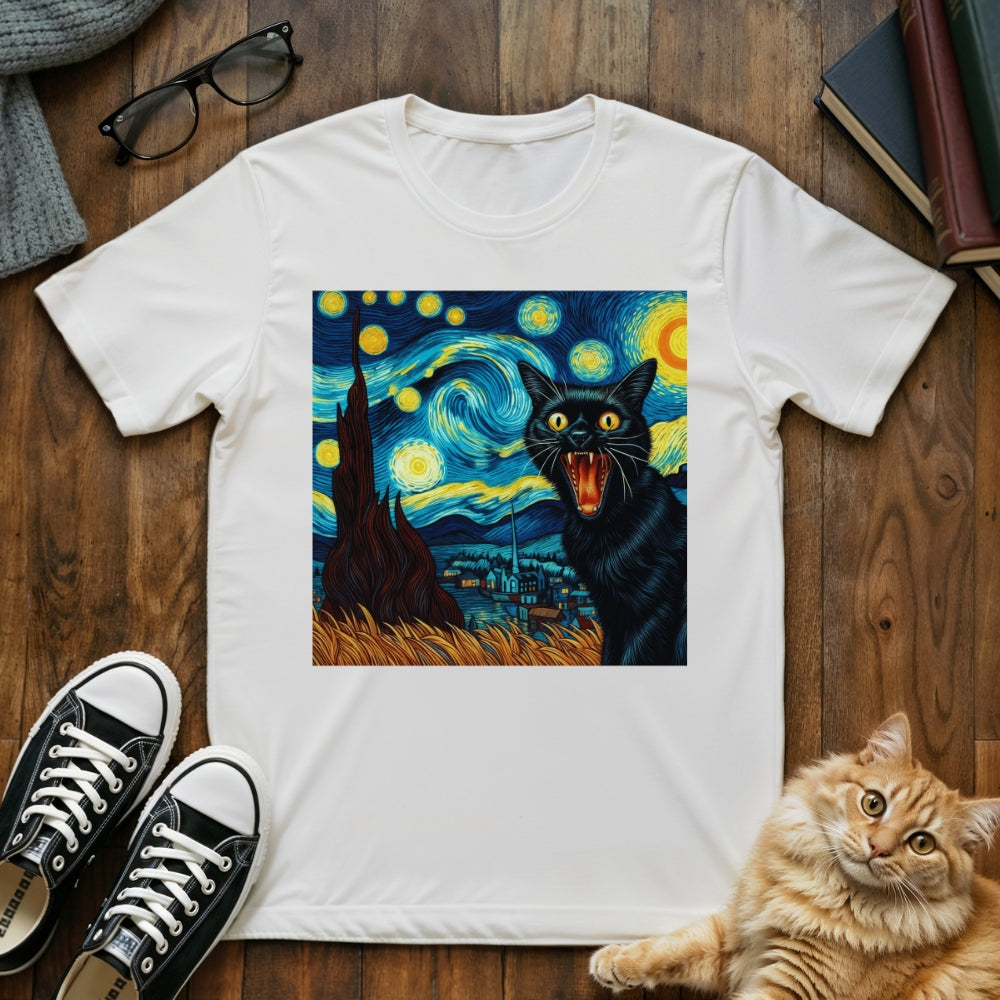 Screaming Cat Van Gogh T-Shirt